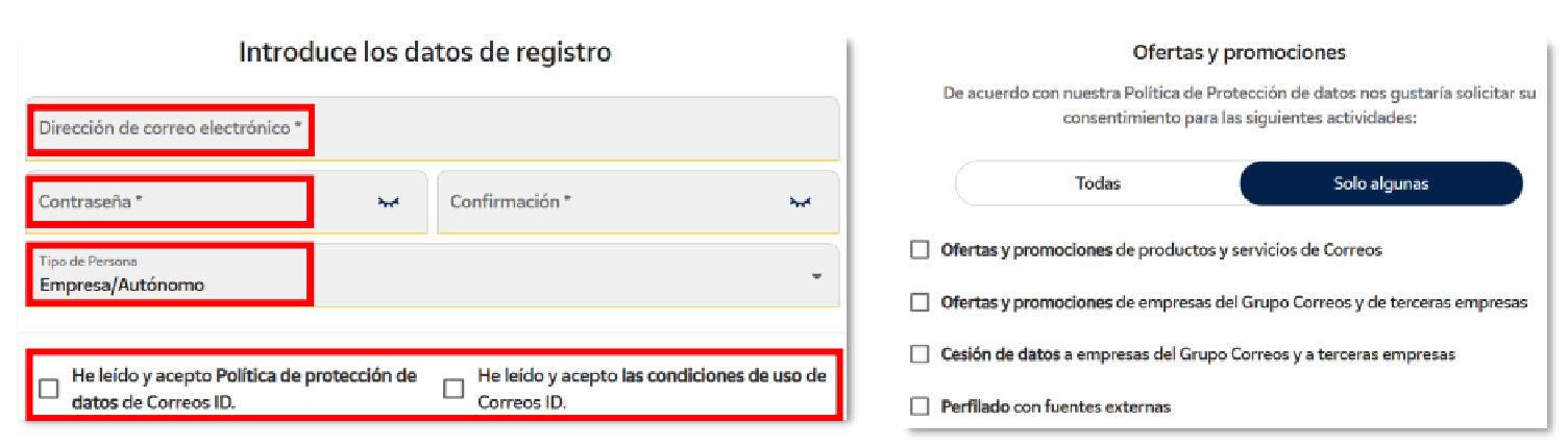 Aceptar política y términos