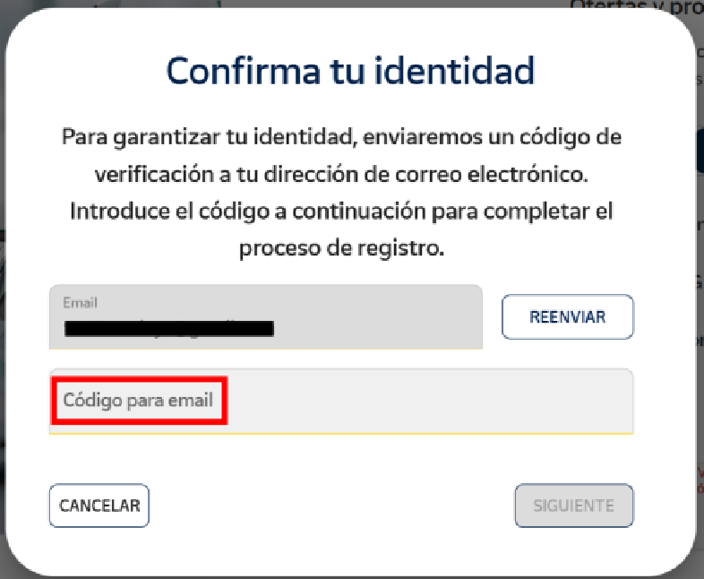 Código de verificación