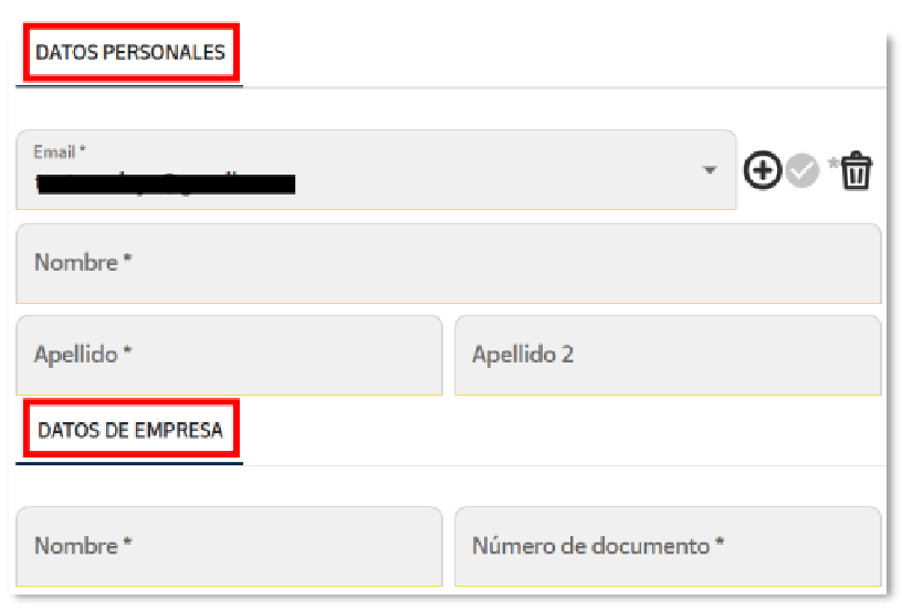 Pantalla de perfil completado