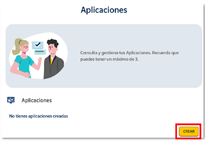 Crear aplicación