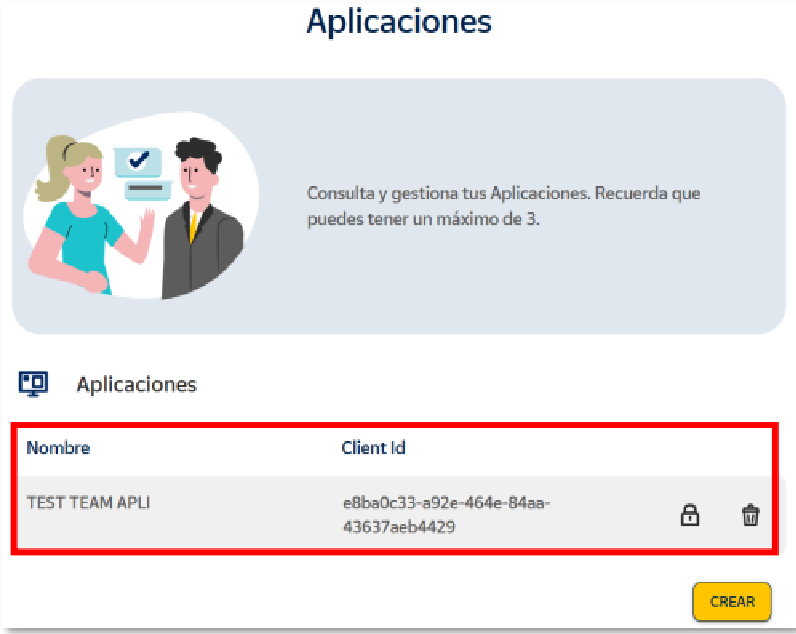 Icono de candado para restablecer el secret