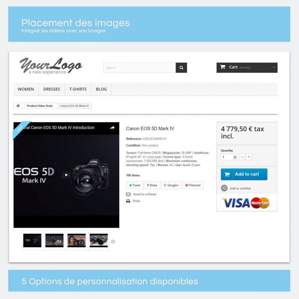 intégrer une video sur son site e-commerce