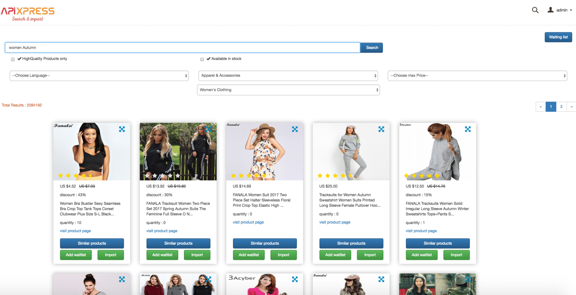 Apixpress magento