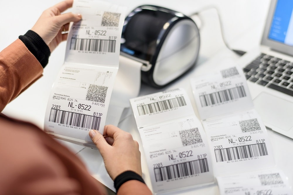 E-commerce logistiek verzendlabels
