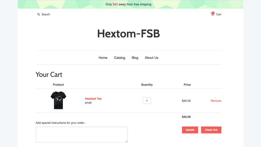 Shopify Apps - Free Shipping Bar