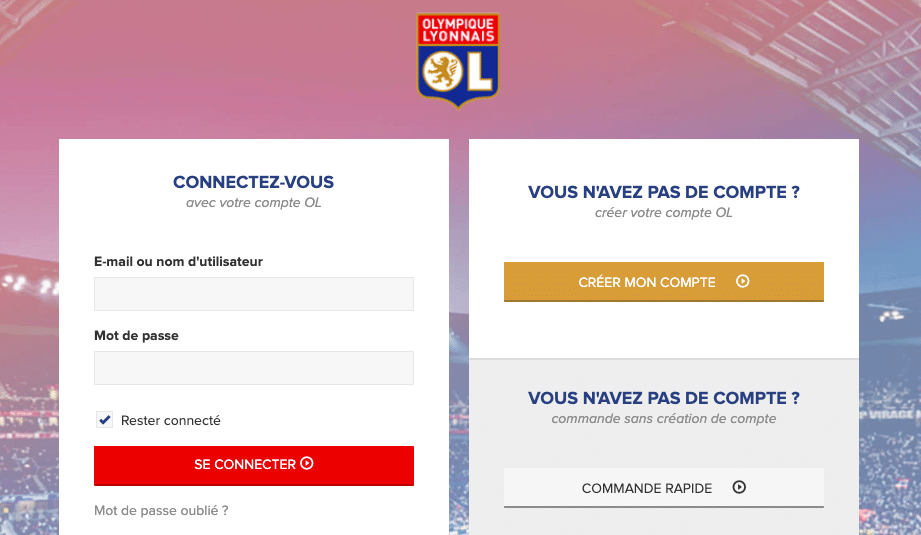 Checkout Olympique lyonnais I Sendcloud
