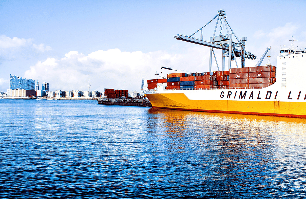 Containers on a ship- international shipping solutions