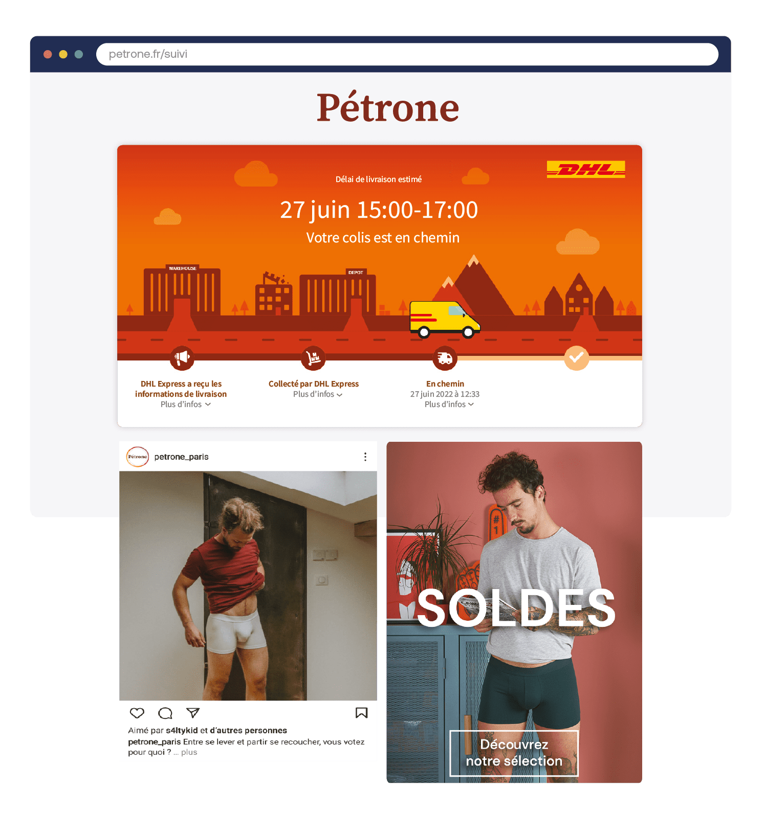 Application de suivi de colis - Page de suivi Sendcloud