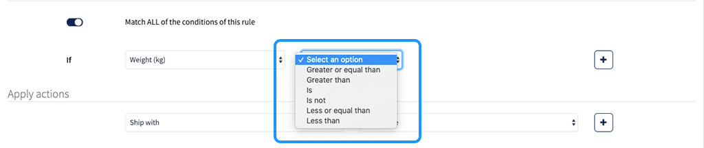 numerical automation conditions