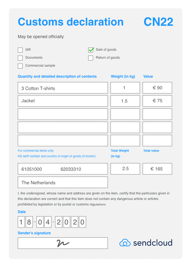 customs documentation