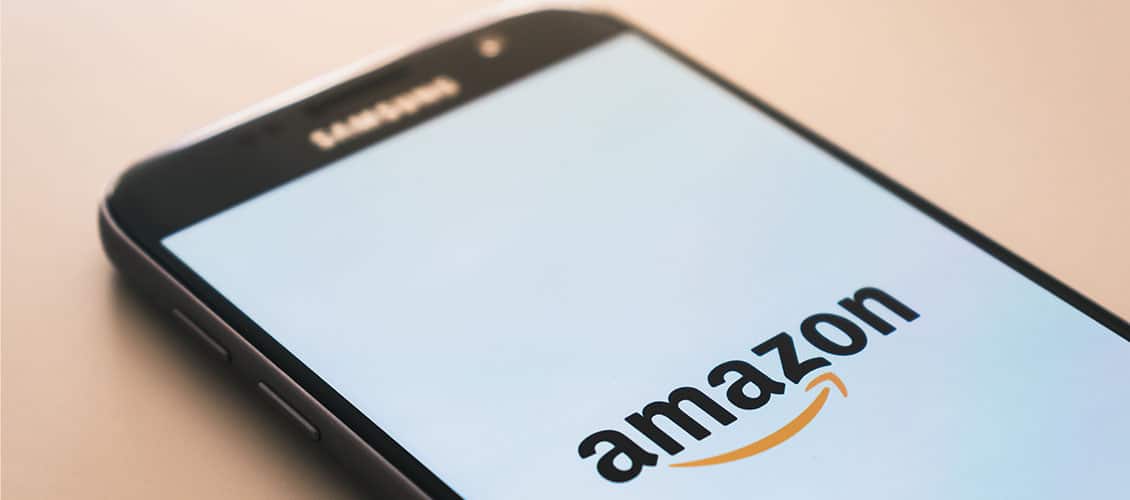 Amazon auf dem Smartphone als Beispiel für einen Online-Marktplatz