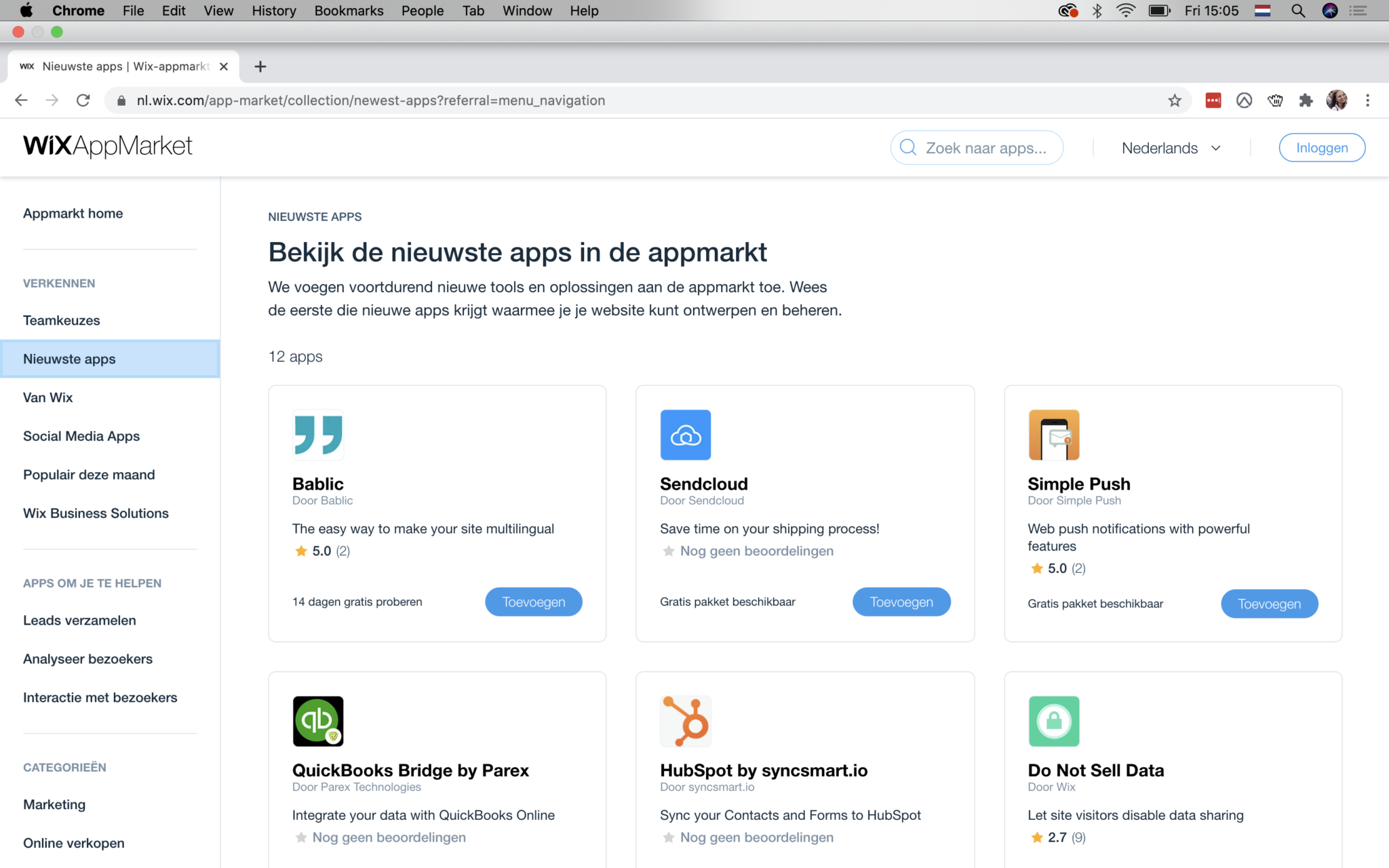 Wix App Market