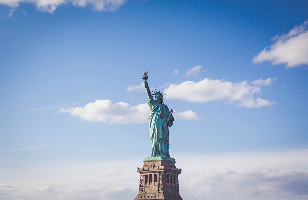 Versand in die USA: Freiheitsstatue