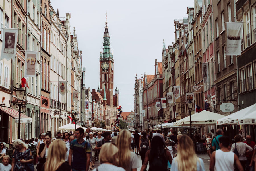 Versand nach Polen: Fußgängerzone