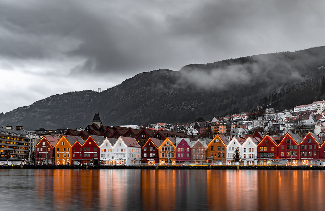 Paket nach Norwegen: Bergen