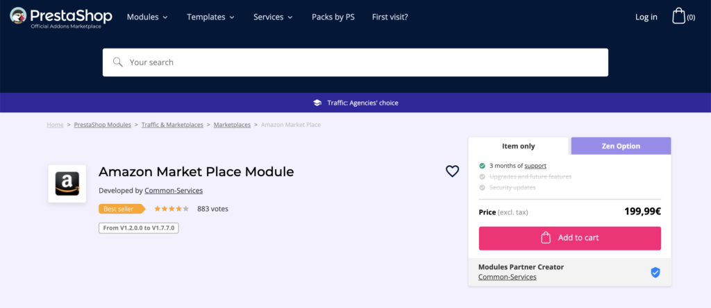 Amazon market place prestashop