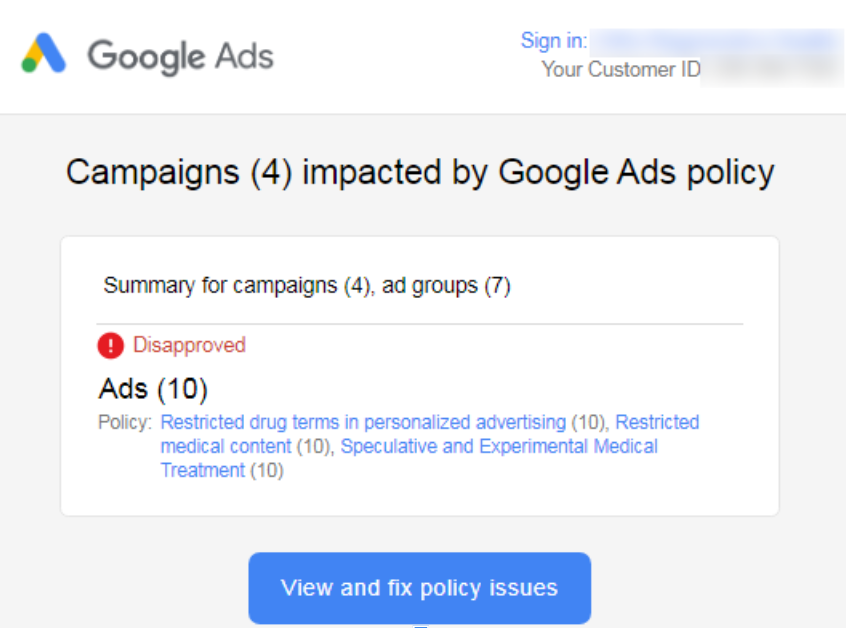 Google shopping ads policies