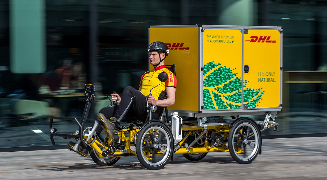 DHL GoGreen Lastenfahrrad