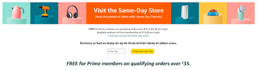 Amazon Premium Shipping - Same-Day Delivery