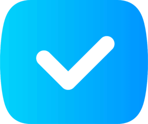 blue check