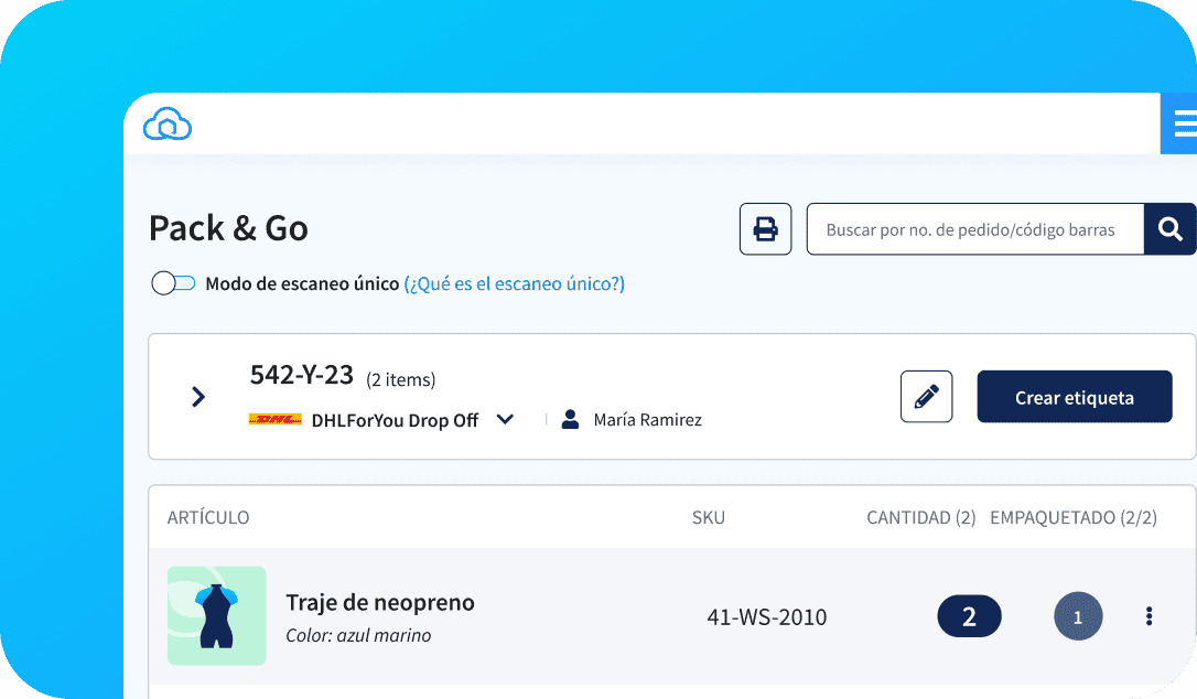 Automatización de envíos con solución para almacen