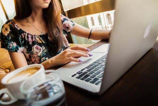 Woman learning how to write a return policy