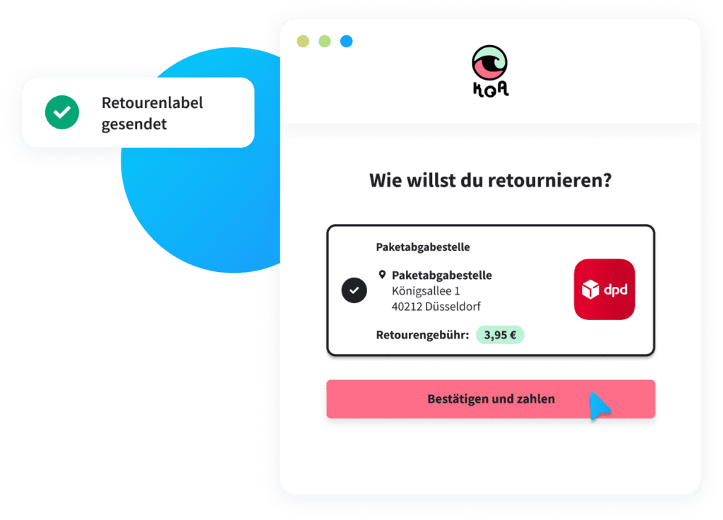 retour online shop verschiedene Retourniermöglichkeiten paid returns