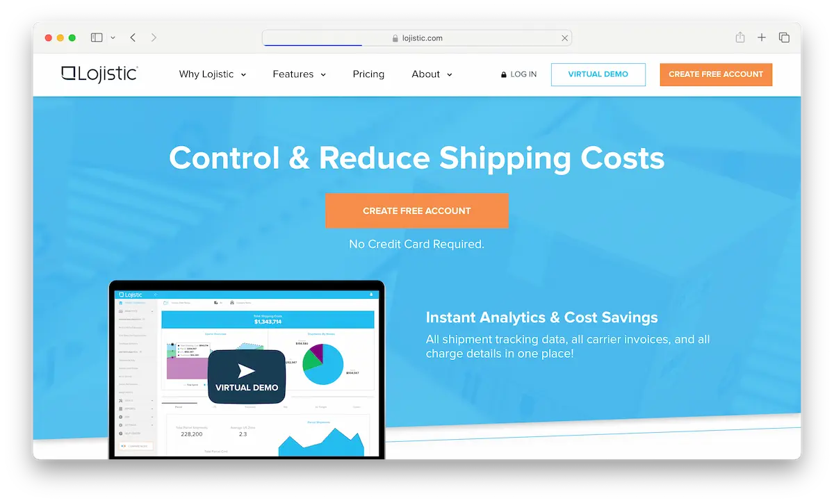 Lojistic Logistics intelligence and analytics platform