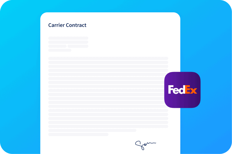 Carrier contract with Fedex to add to your Sendcloud platform