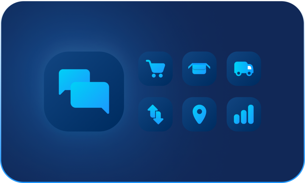 Mockup von Sendclouds Support Automation, die alle Prozesse des Kundenservices im E-Commerce automatisiert
