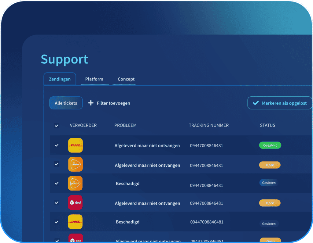 support automation supportpagina