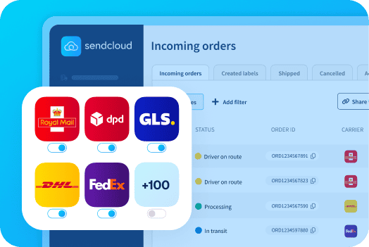 Royal Mail and 100+ couriers to ship with