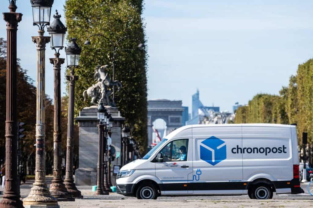 Chronopost vehicle in Paris